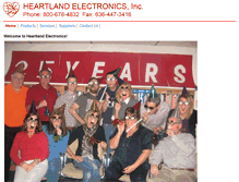 Tablet Screenshot of heartlandelectronics.com